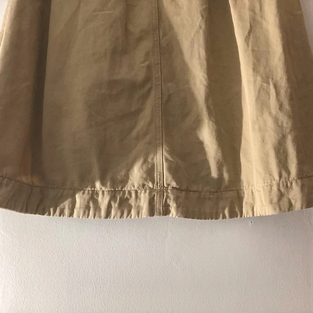 Sezane Clarina Skirt in Safari Beige Size 36 FR Cotton Button Up Midi Skirt - Picture 9 of 16